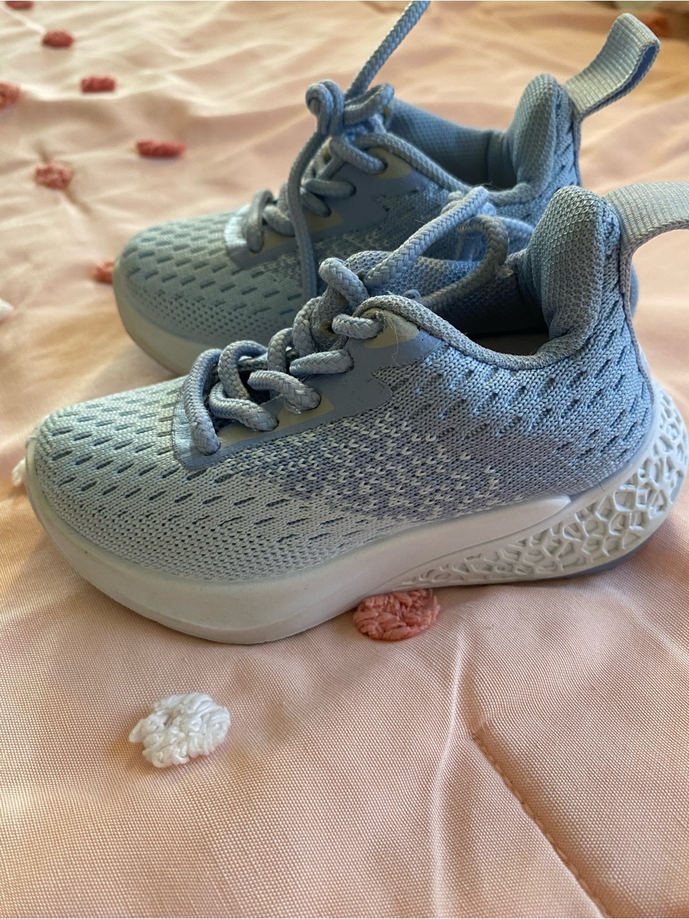 Red Light Blue Kids Sneakers - Breathable Knit Trainers